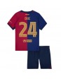 Barcelona Eric Garcia #24 Domácí dres pro děti 2024-25 Krátký Rukáv (+ trenýrky)